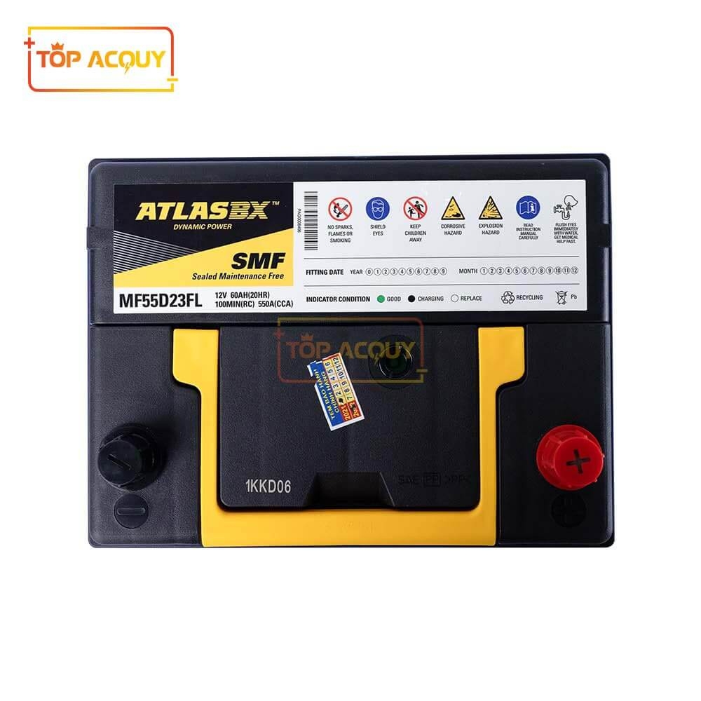 ẮC QUY ATLAS 12V - 60AH MF 55D23FL