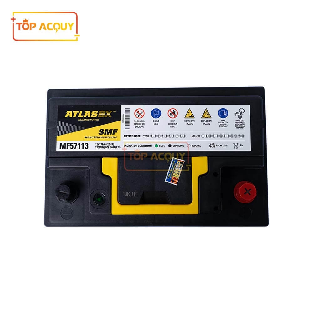 ẮC QUY ATLAS 12V - 72AH DIN MF57113 (DIN72)