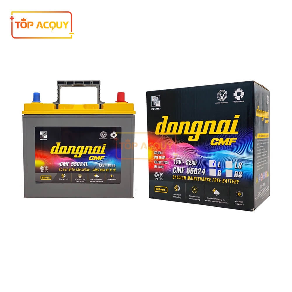 ẮC QUY ĐỒNG NAI 12V - 52AH CMF 55B24L