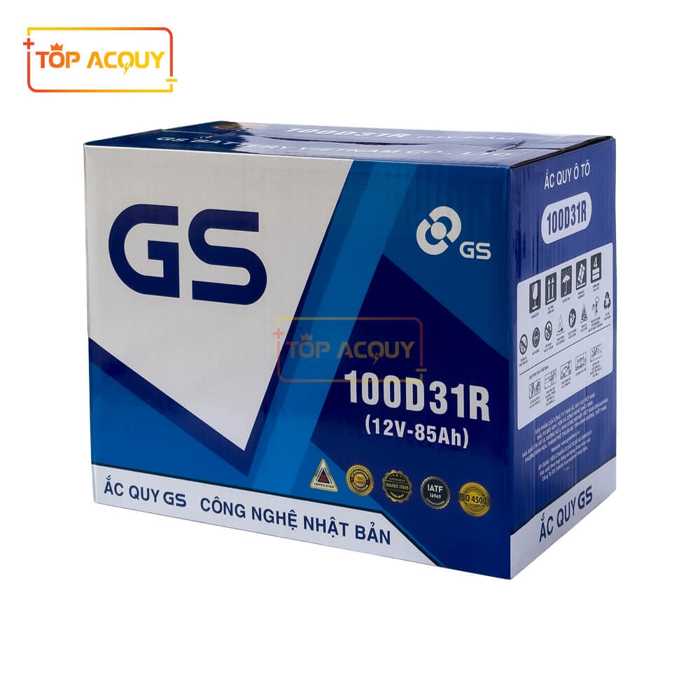 ẮC QUY GS 12V - 85AH 100D31R (SIZE 90AH)