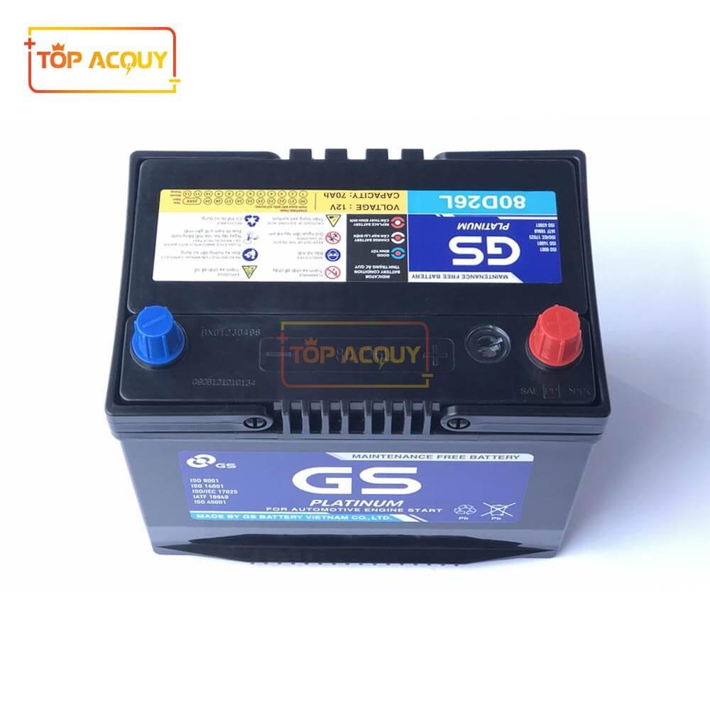 ẮC QUY GS 12V - 70AH MF 80D26L