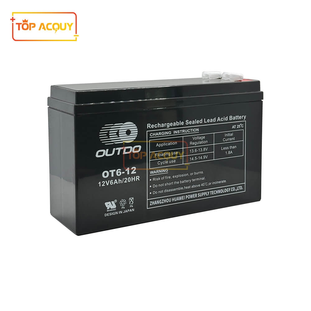 ẮC QUY OUTDO 12V - 6AH 20HR OT6-12