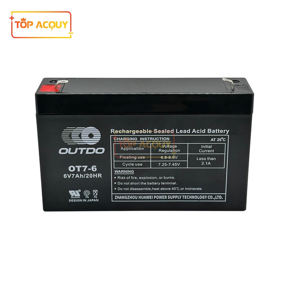 ẮC QUY OUTDO 6V - 7AH OT7-6 20HR