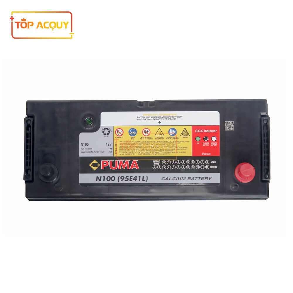 BÌNH ẮC QUY PUMA 12V - 100AH N100 (95E41L)