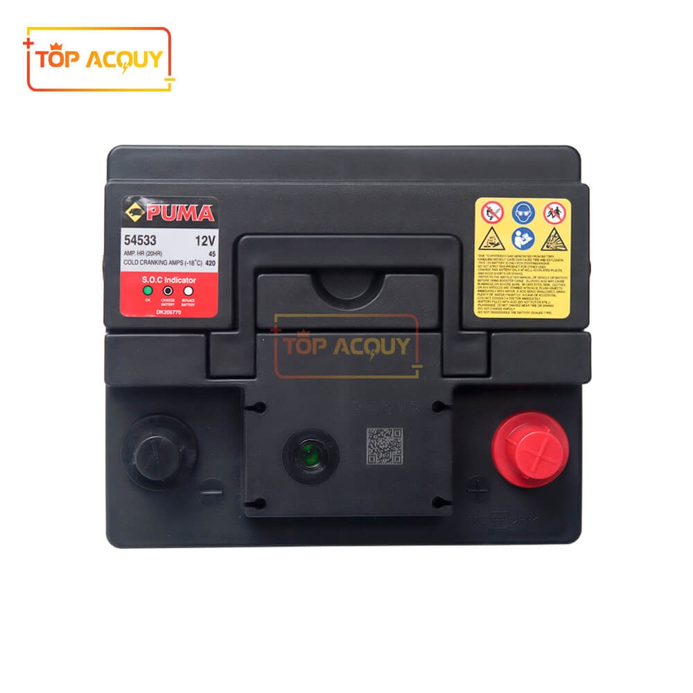 BÌNH ẮC QUY PUMA 12V - 45AH 54533 (DIN45)