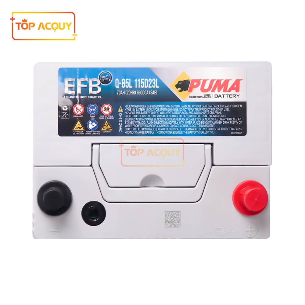 BÌNH ẮC QUY PUMA 12V - 70AH Q85 115D23L (I-STOP/START-STOP)