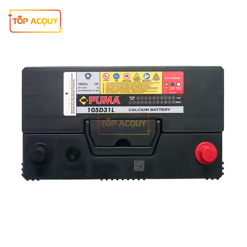 BÌNH ẮC QUY PUMA 12V - 85AH 105D31L