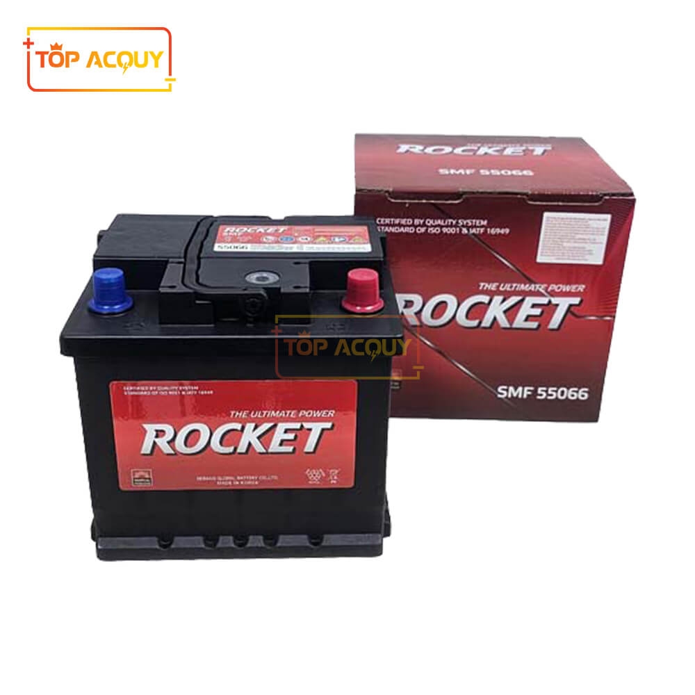 ẮC QUY ROCKET 12V - 50AH SMF 55066 DIN50(L)