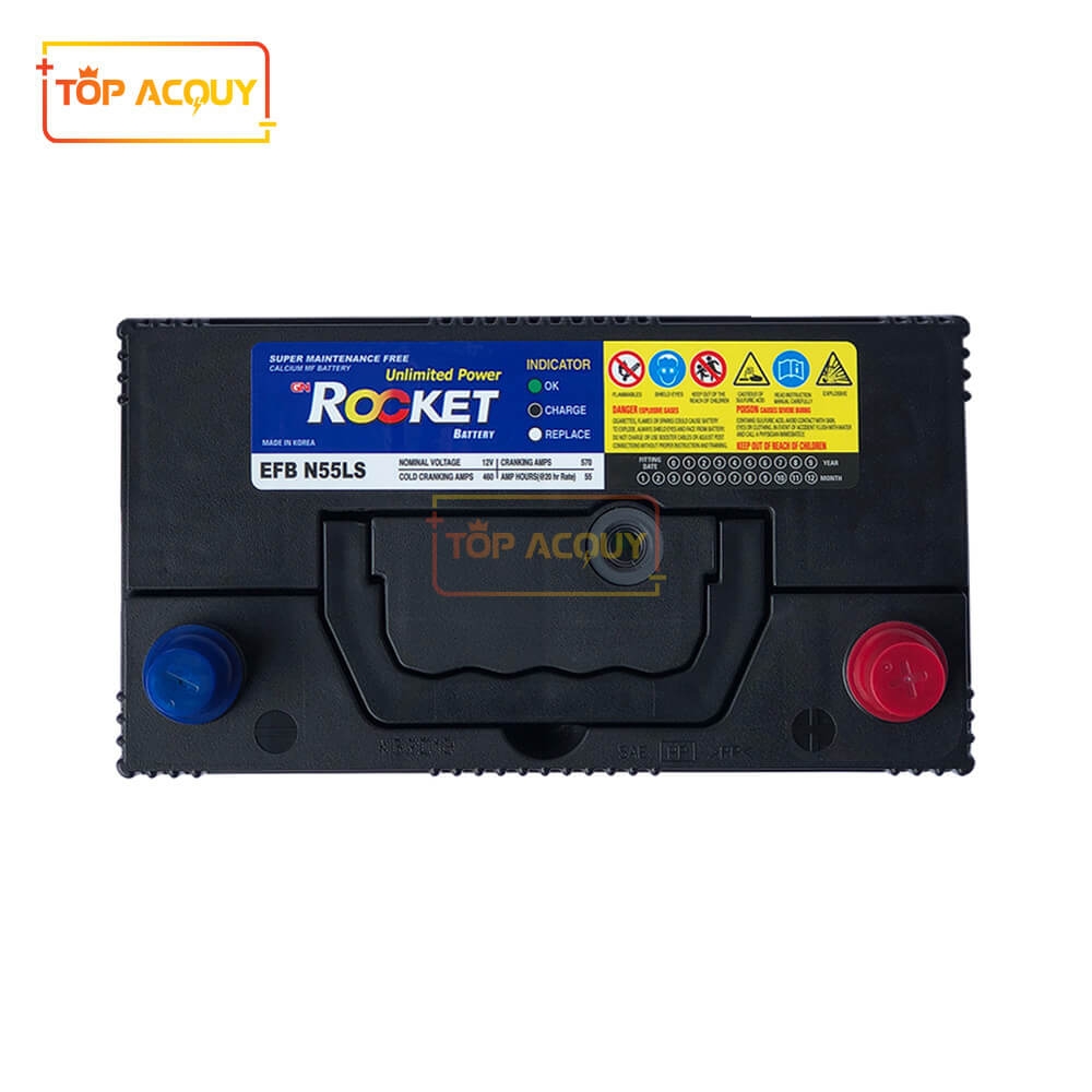 ẮC QUY ROCKET 12V - 55AH EFB N55 (START-STOP)