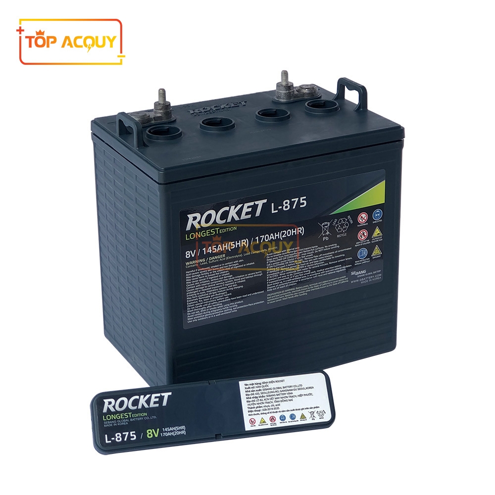 ẮC QUY ROCKET 8V - 170AH L-875 (GC8-875)