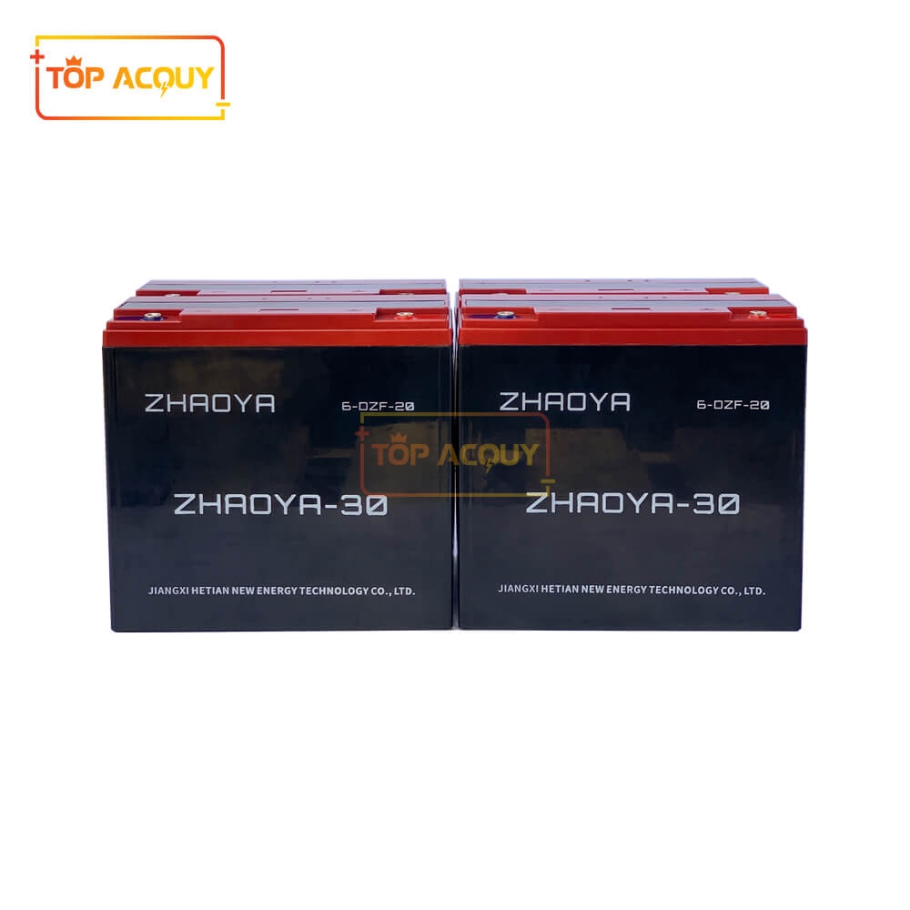 BÌNH ẮC QUY XE MÁY ĐIỆN ZHAOYA-30 (6-DZF-20) 12V - 20AH