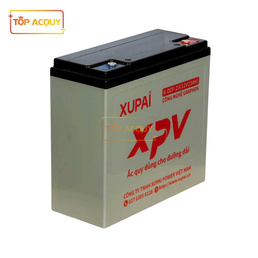 BÌNH ẮC QUY XE MÁY ĐIỆN XUPAI XPV (6-DZF-23) 12V - 23AH