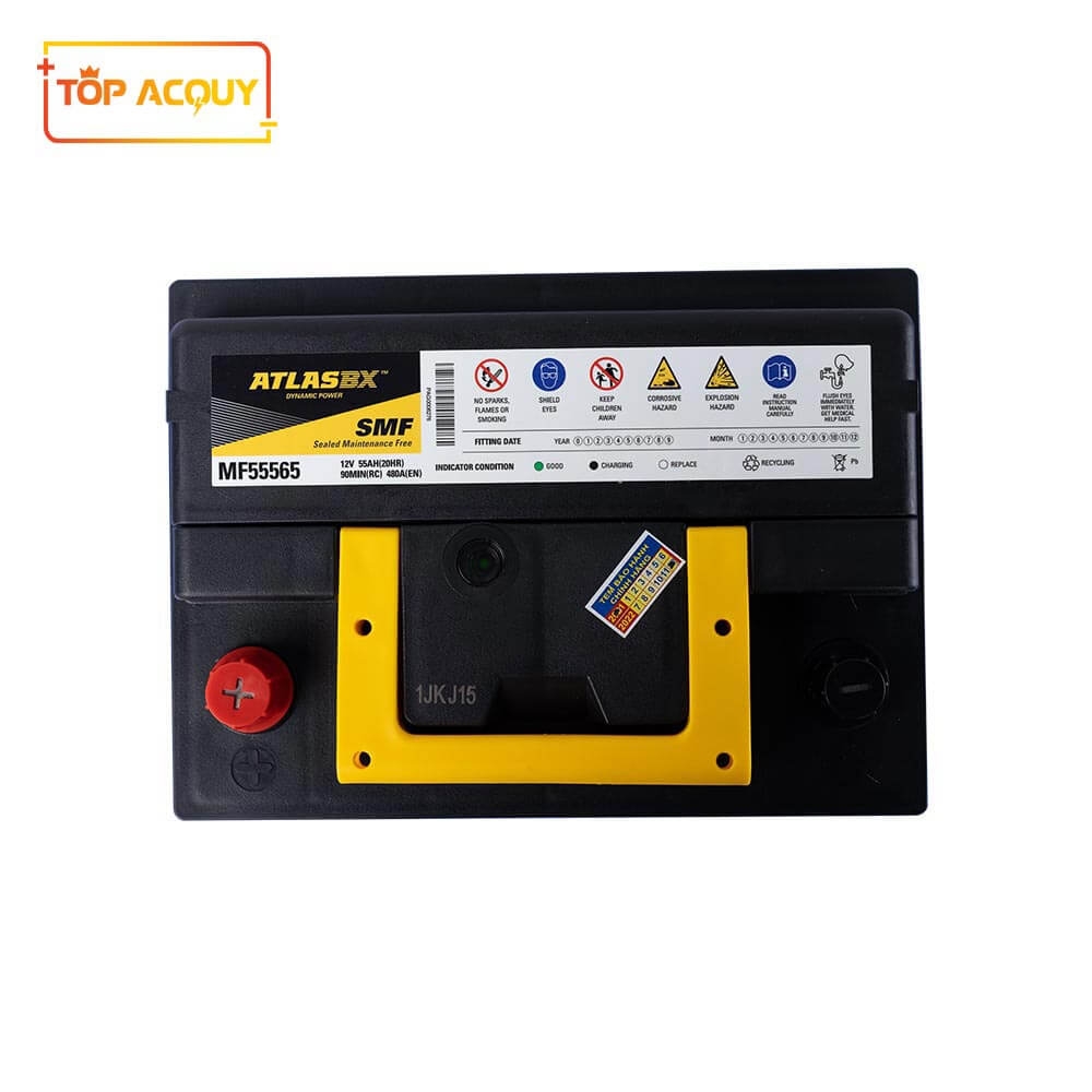 ẮC QUY ATLAS 12V - 55AH MF 55565 (DIN55R)