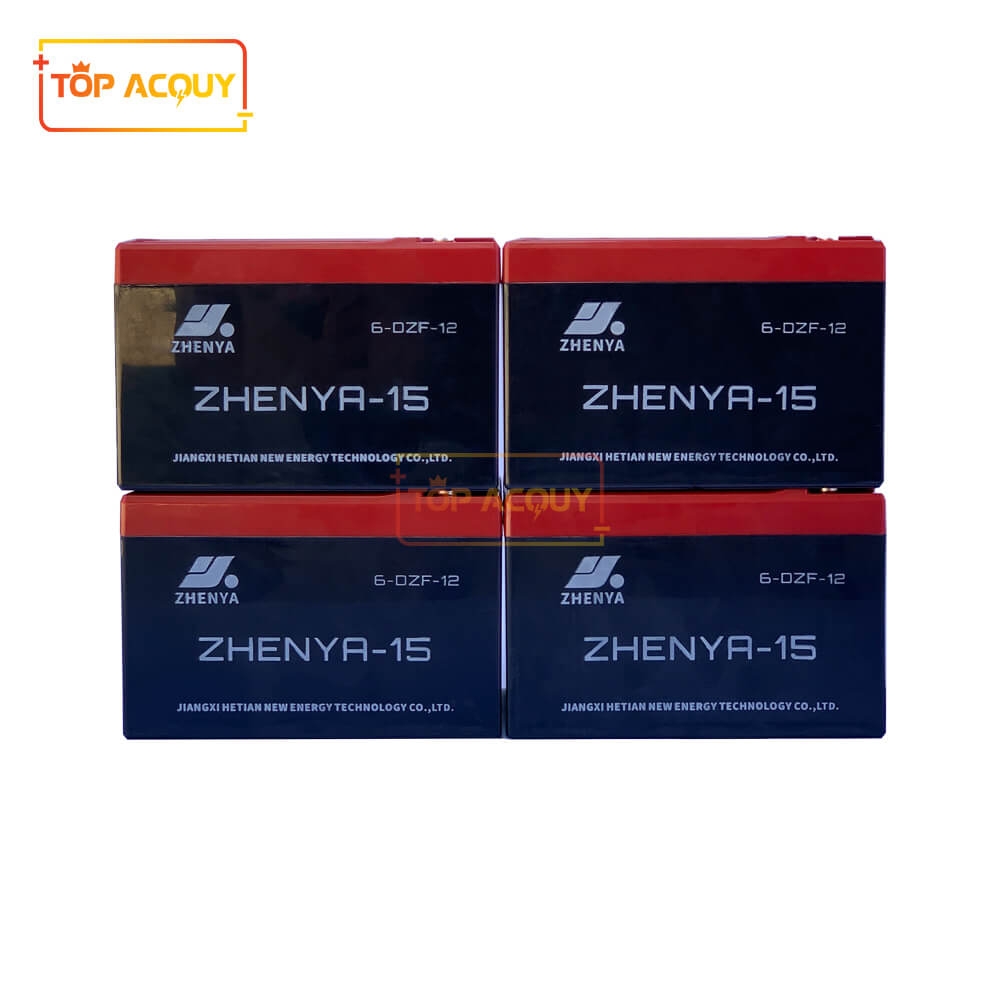 ẮC QUY XE ĐẠP ĐIỆN ZHENYA-15 6-DZF-12 12V-12AH