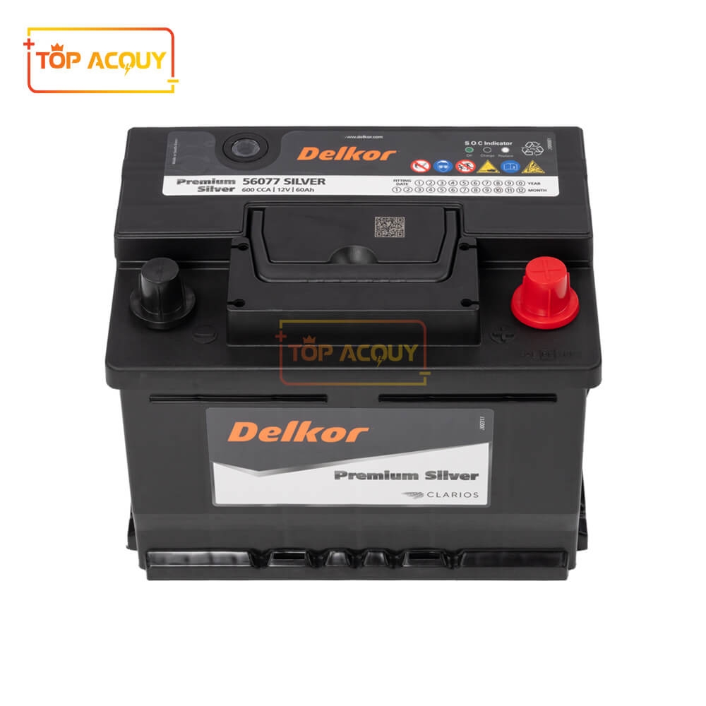ẮC QUY DELKOR 12V - 60AH MF 56077 DIN60(L) - PREMIUM SILVER