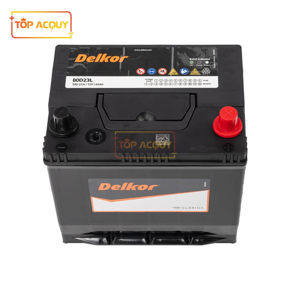 ẮC QUY DELKOR 12V - 65AH MF 80D23L