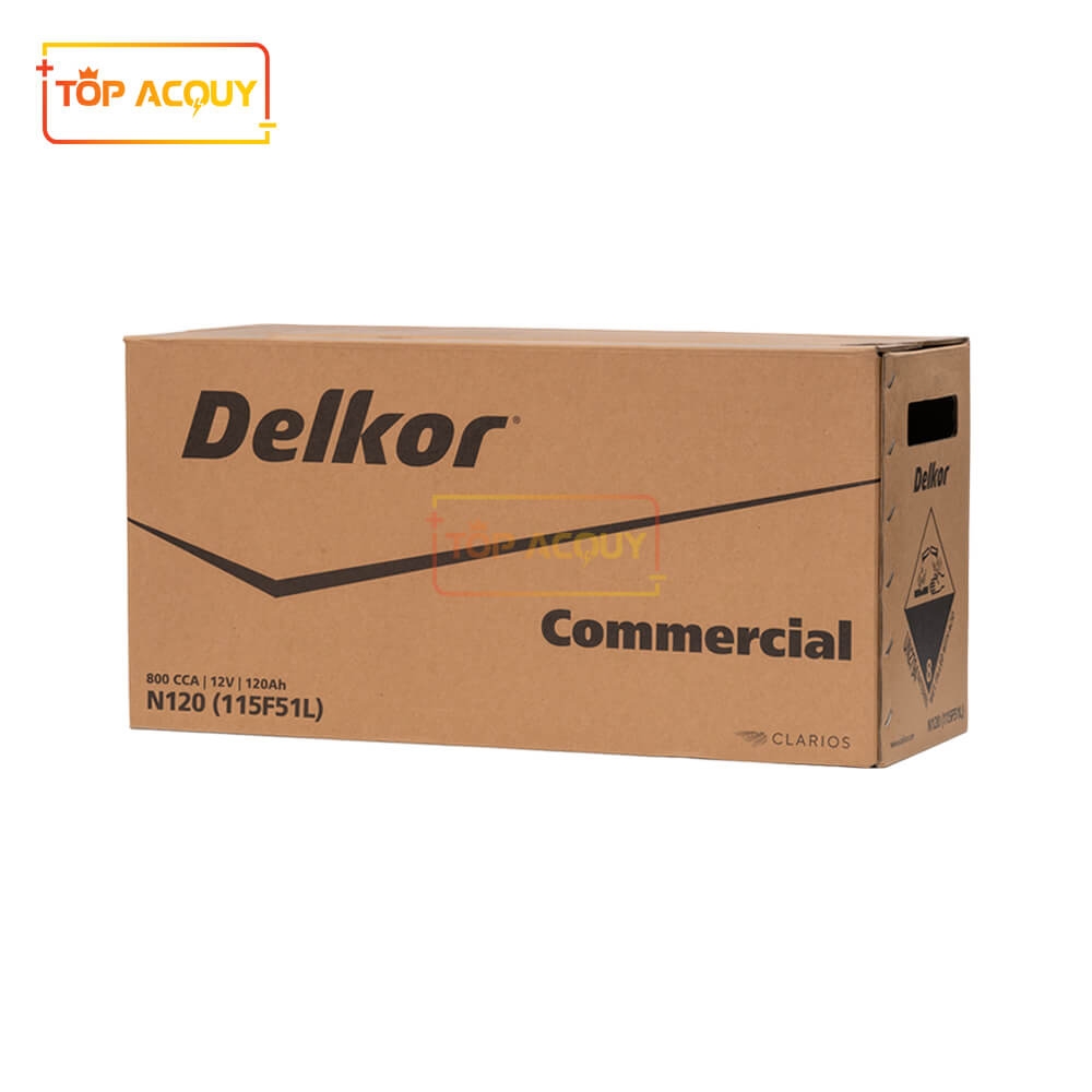 ẮC QUY DELKOR COMMERCIAL 12V - 120AH N120 (115F51L)