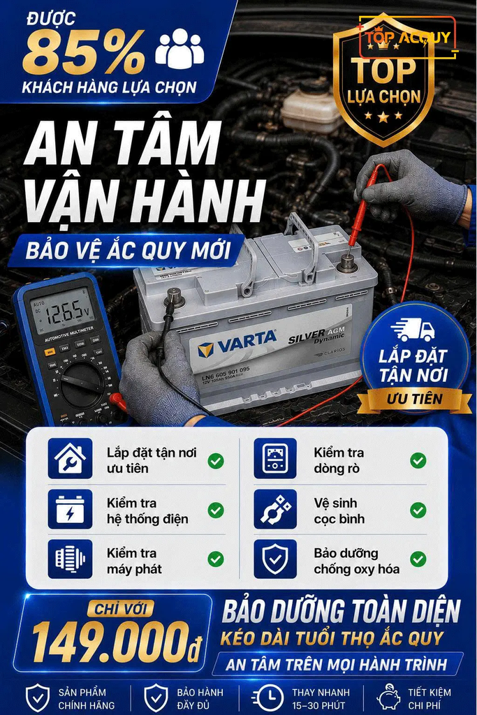 ẮC QUY GS 12V - 80AH MF 95D31R