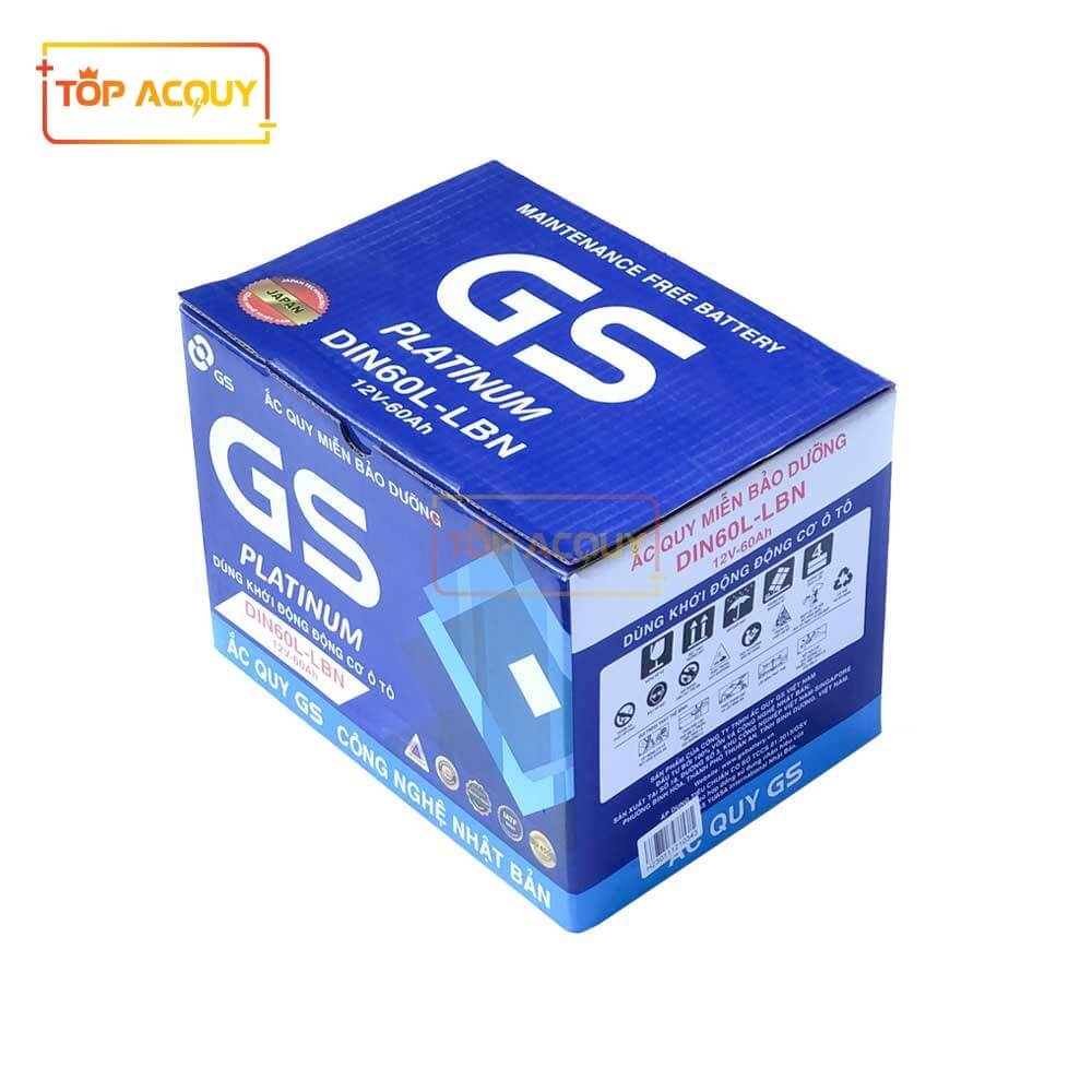 ẮC QUY GS 12V - 60AH MF DIN60 (LBN)