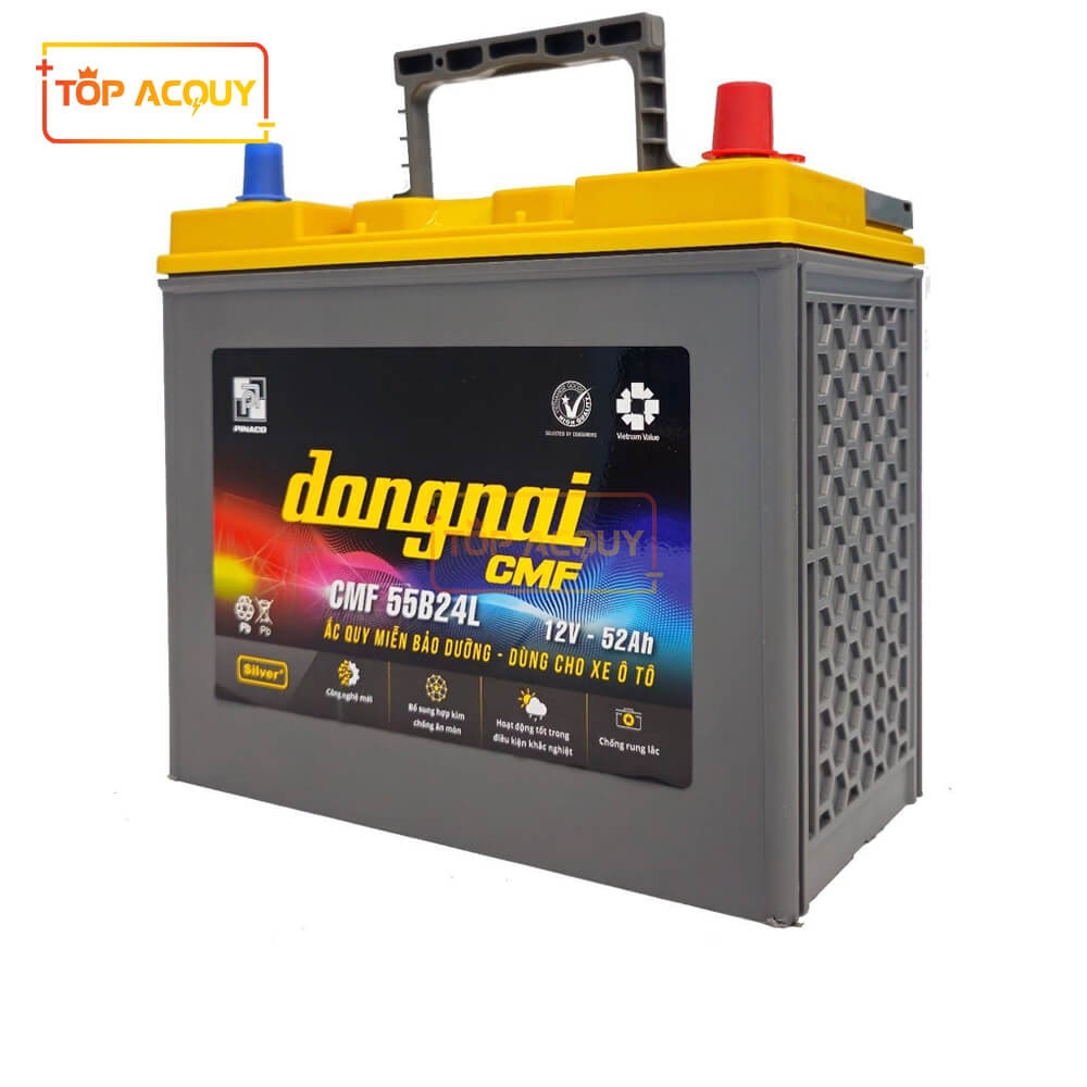 ẮC QUY ĐỒNG NAI 12V - 52AH CMF 55B24L