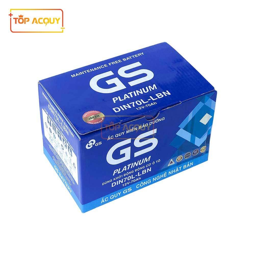 ẮC QUY GS 12V - 70AH MF DIN70L (LBN)