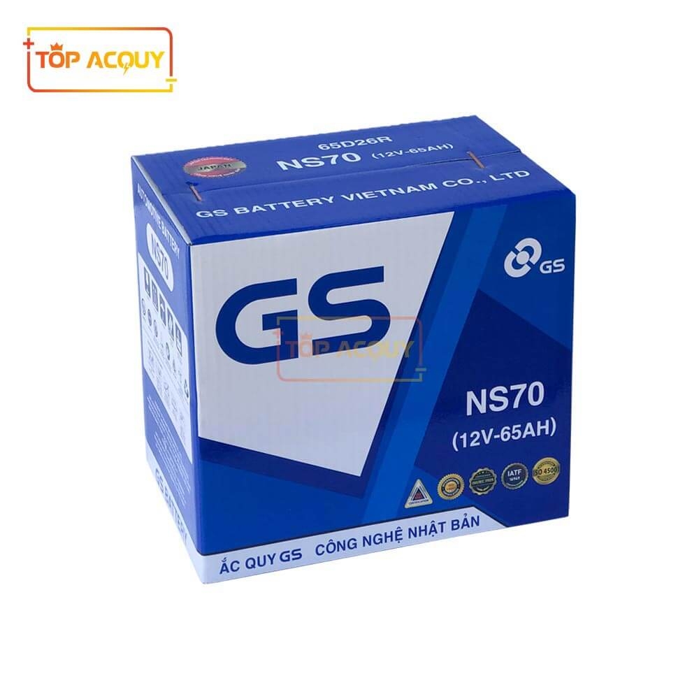 ẮC QUY GS 12V - 65Ah NS70