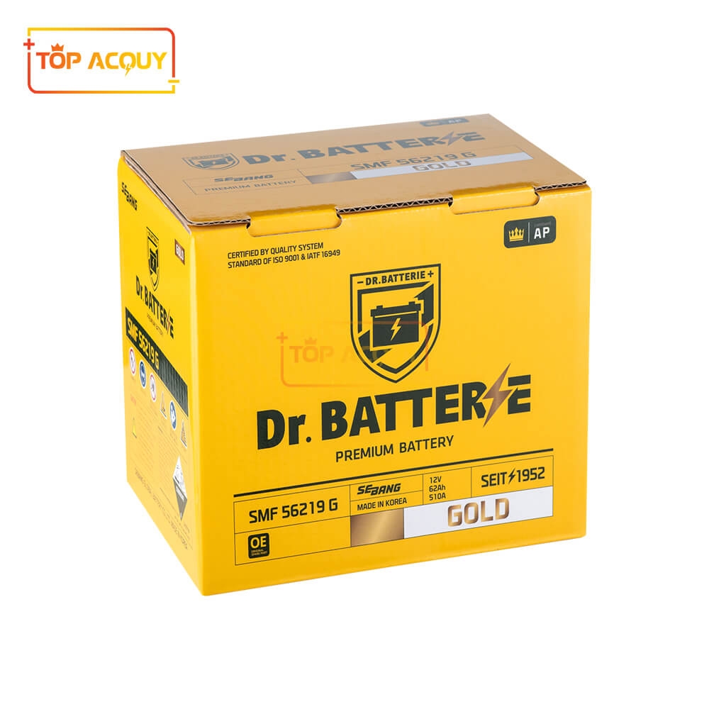 ẮC QUY DR.BATTERIE 12V - 62AH SMF 56219 DIN62(L)
