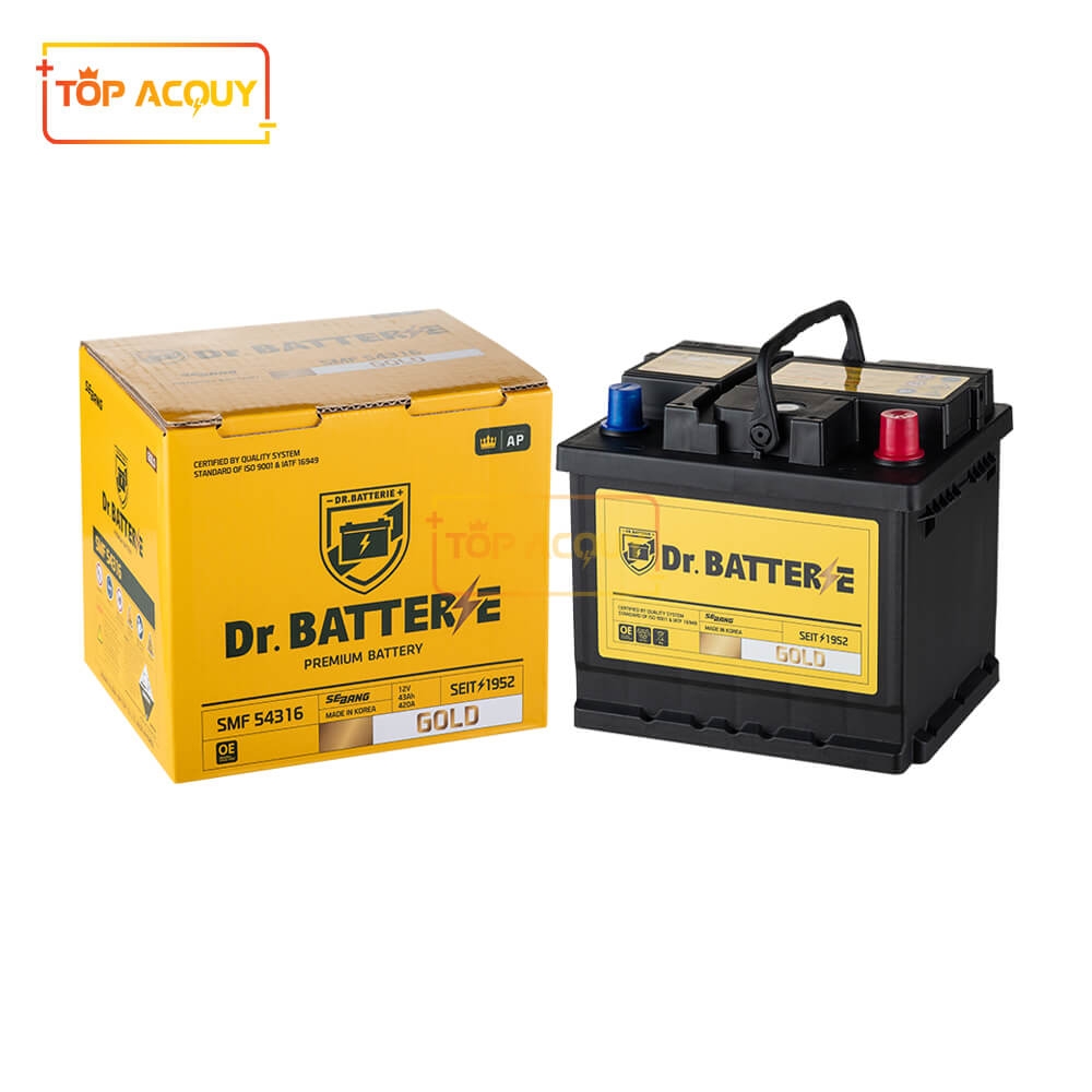 ẮC QUY DR.BATTERIE 12V - 43AH SMF 54316 DIN43(L)