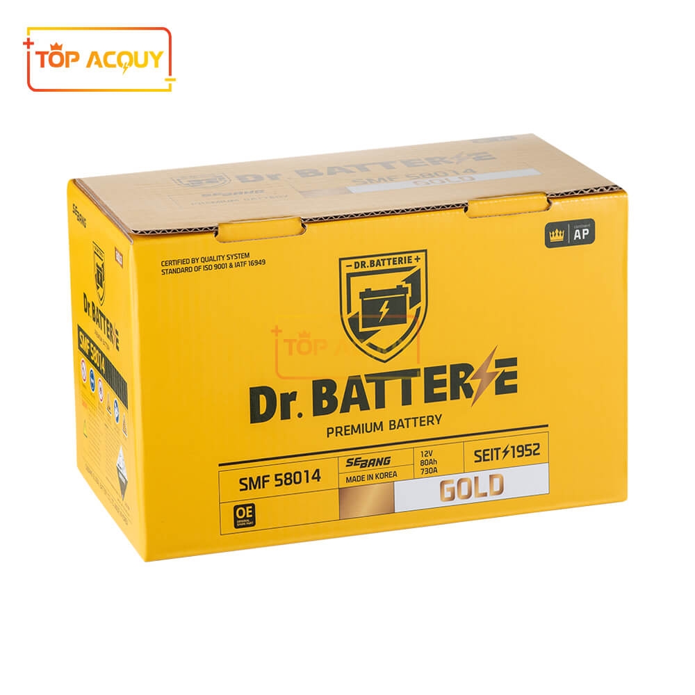 ẮC QUY DR.BATTERIE 12V - 80AH SMF 58014 DIN80(L)