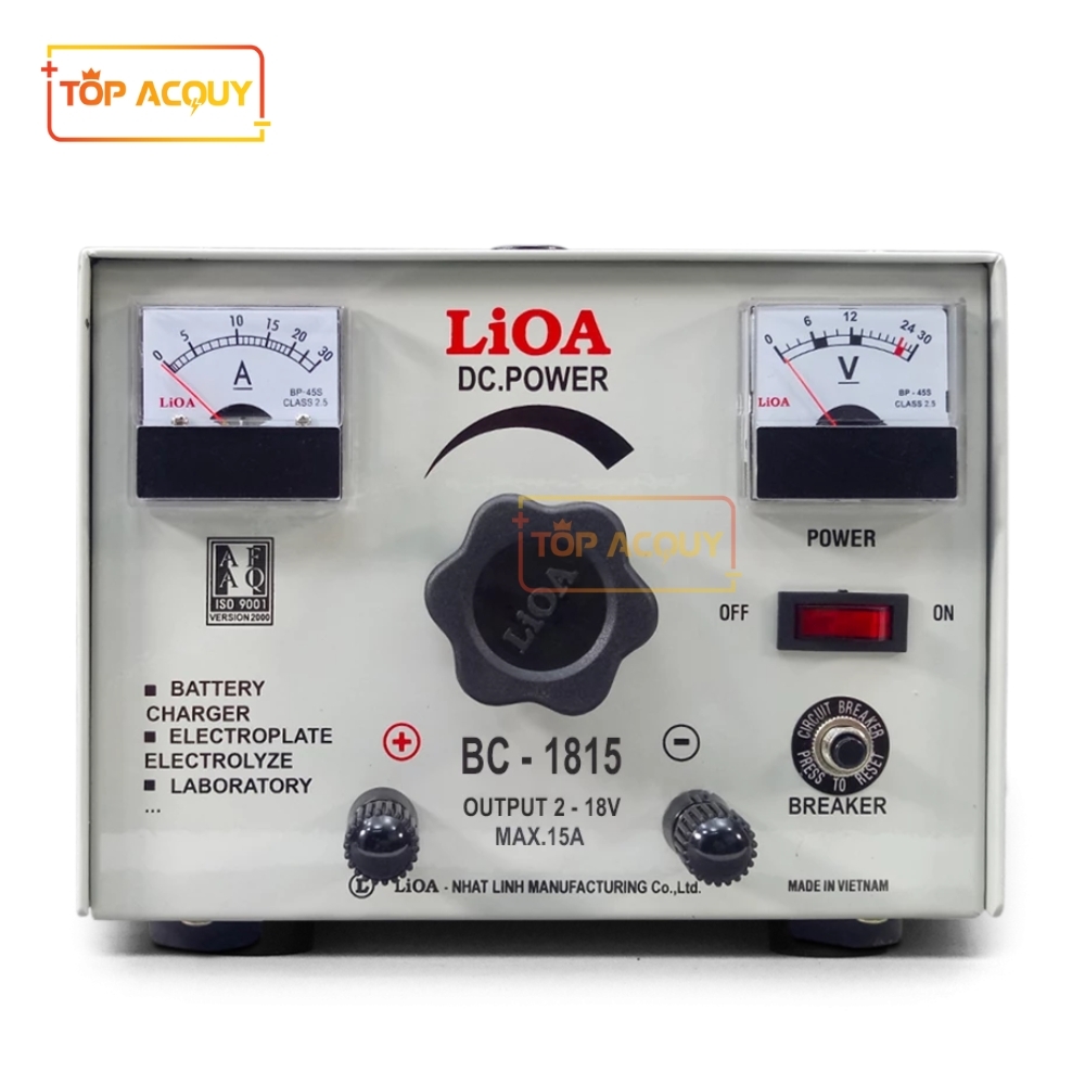 MÁY NẠP ẮC QUY LiOA BC-1815 SẠC BÌNH 12V 15AH