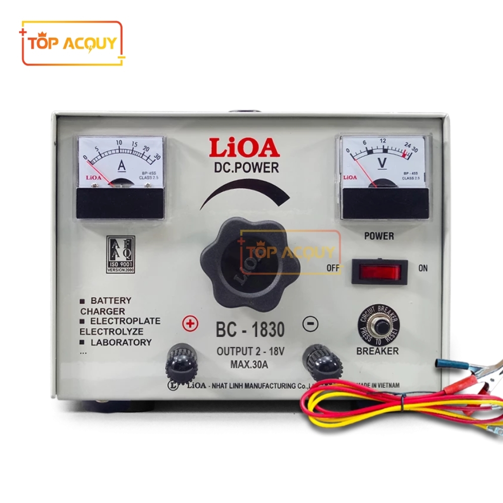 MÁY NẠP ẮC QUY LiOA BC-1830 SẠC BÌNH 12V 30AH