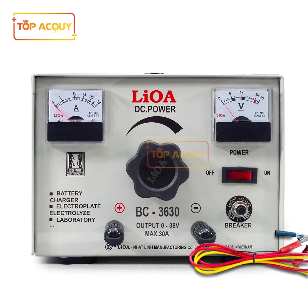 MÁY NẠP ẮC QUY LiOA BC-3630 SẠC BÌNH 12V - 24V 30AH
