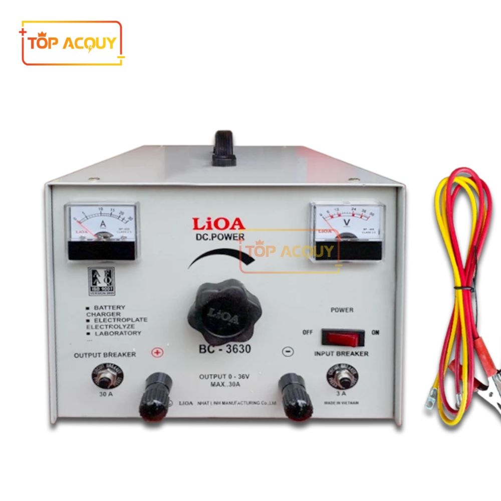 MÁY NẠP ẮC QUY LiOA BC-3630 SẠC BÌNH 12V - 24V 30AH