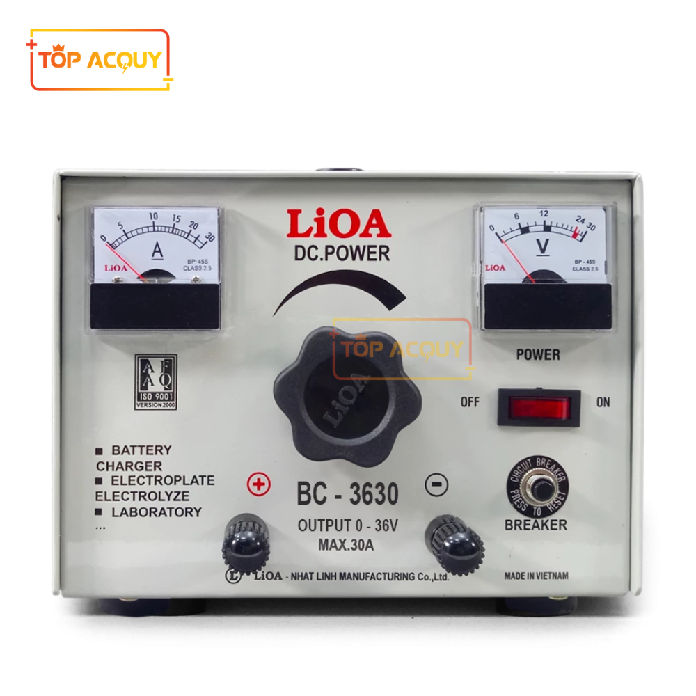 MÁY NẠP ẮC QUY LiOA BC-3630 SẠC BÌNH 12V - 24V 30AH