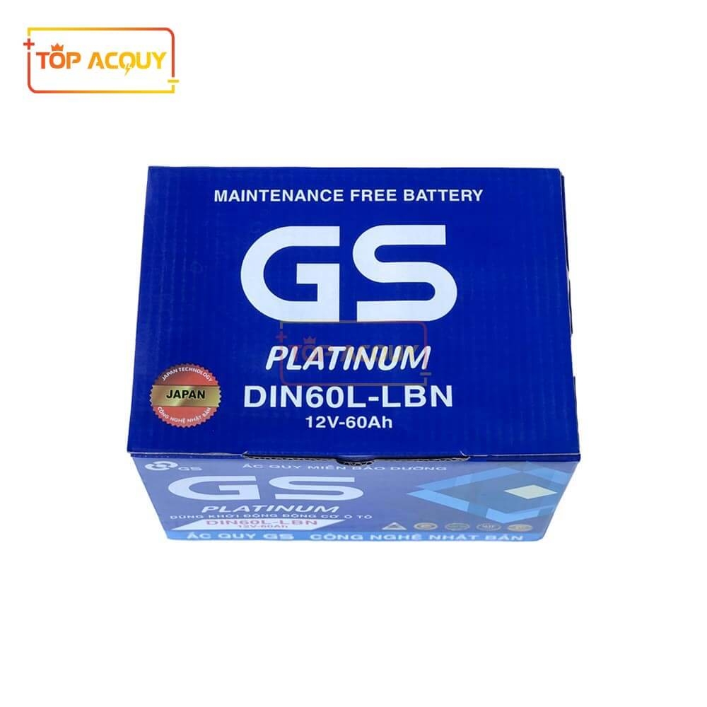 ẮC QUY GS 12V - 60AH MF DIN60 (LBN)