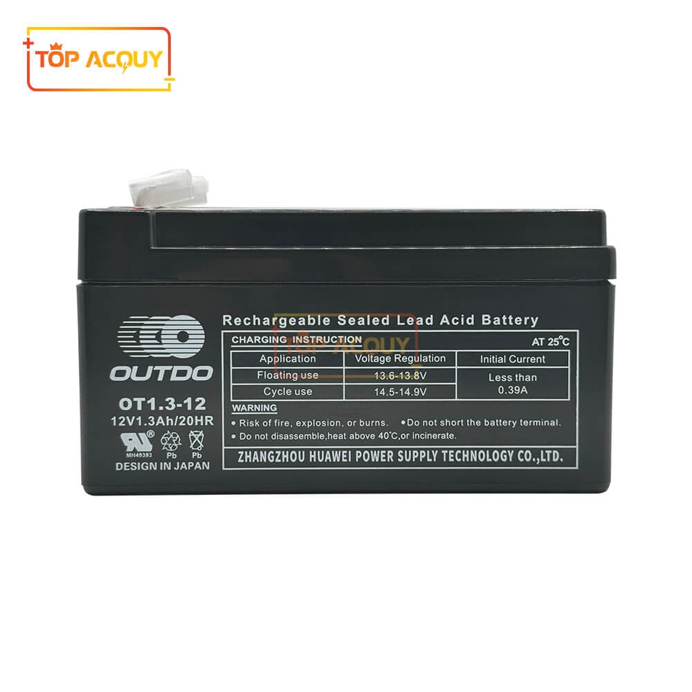 ẮC QUY PHỤ MERCEDES OUTDO 12V - 1.3AH 20HR OT1.3-12