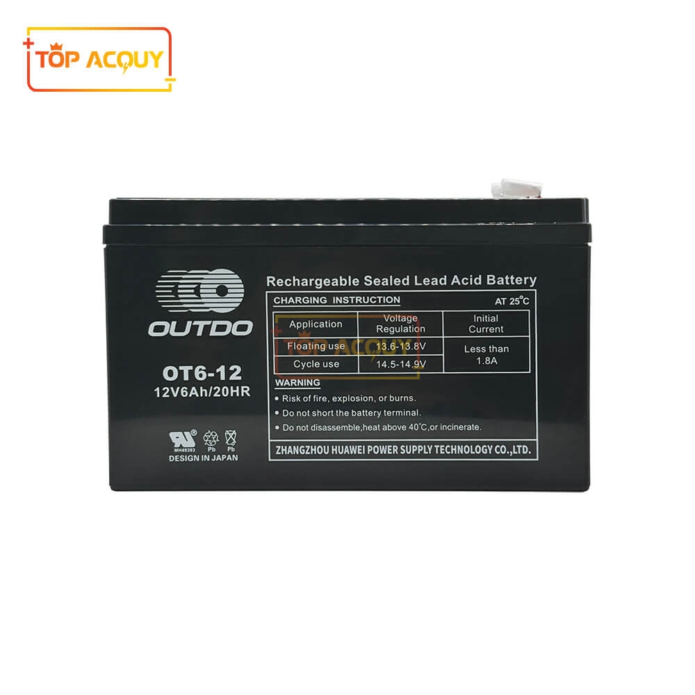 ẮC QUY OUTDO 12V - 6AH 20HR OT6-12