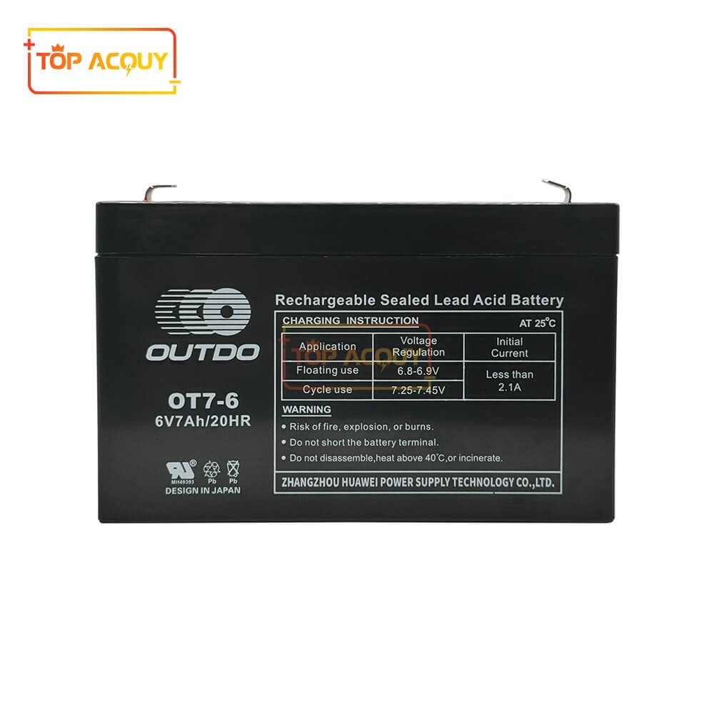 ẮC QUY OUTDO 6V - 7AH OT7-6 20HR