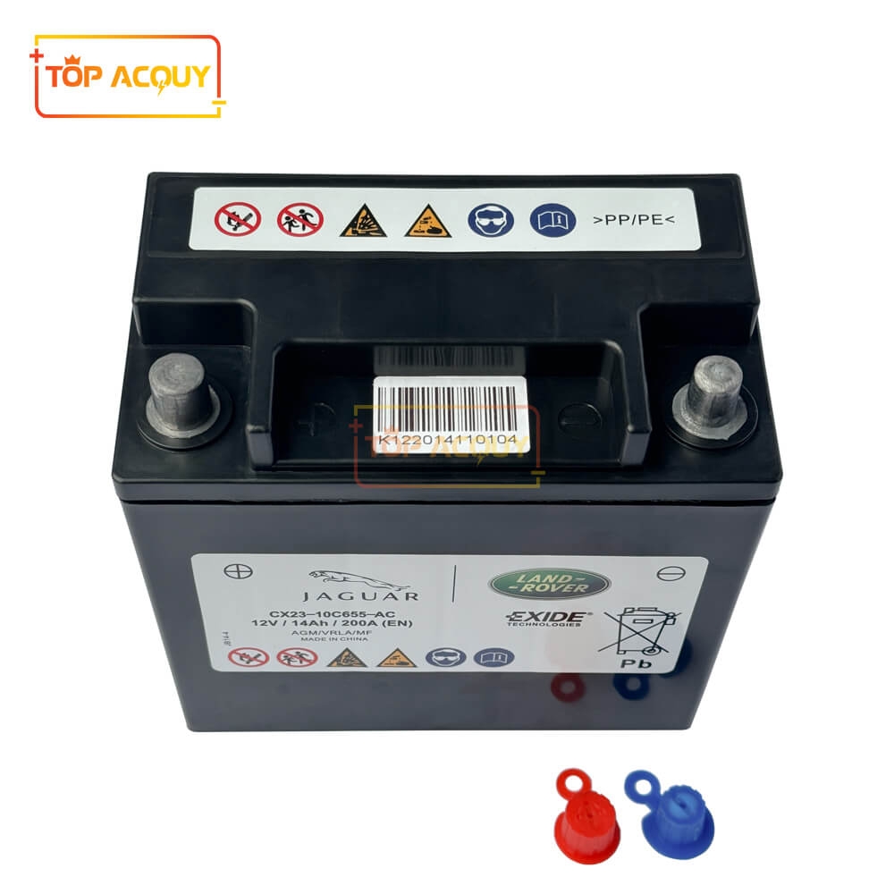 ẮC QUY PHỤ XE LAND ROVER/RANGE ROVER/JAGUAR EXIDE CX23-10C655-AC 12V 14AH 200A