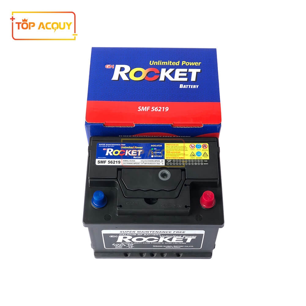 ẮC QUY ROCKET 12V - 62AH SMF 56219 DIN62(L)