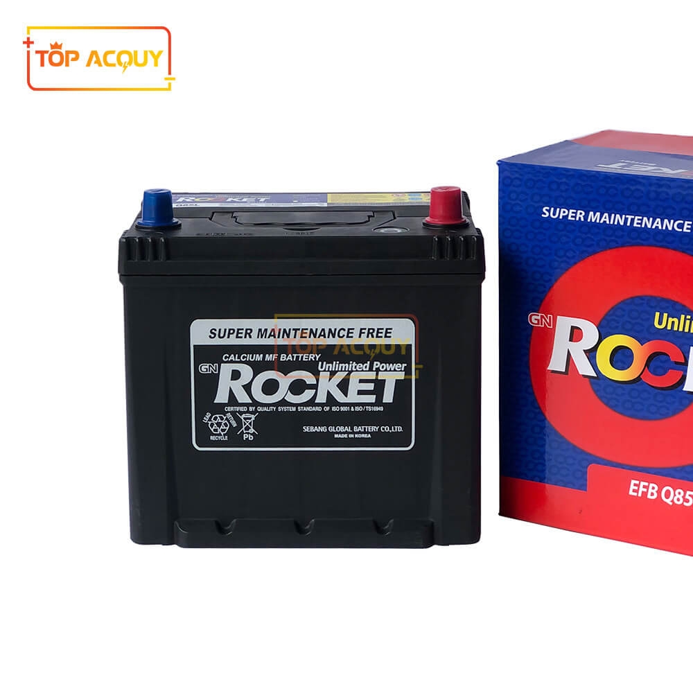 ẮC QUY ROCKET 12V - 65AH EFB Q85 (I-STOP/START STOP MAZDA 3/6/CX30/CX5/CX8)