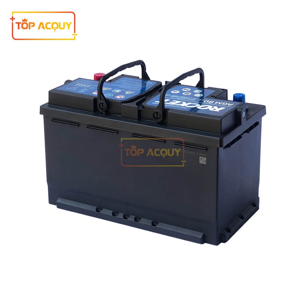 ẮC QUY ROCKET 12V - 80AH AGM L4 DIN(L) (ECO/START-STOP)
