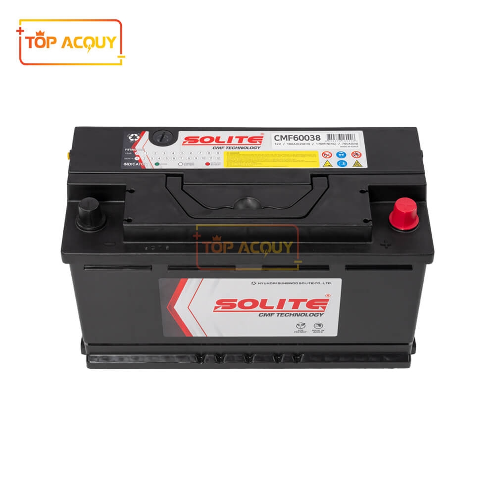 ẮC QUY SOLITE 12V - 100AH CMF60038 DIN100L(L)
