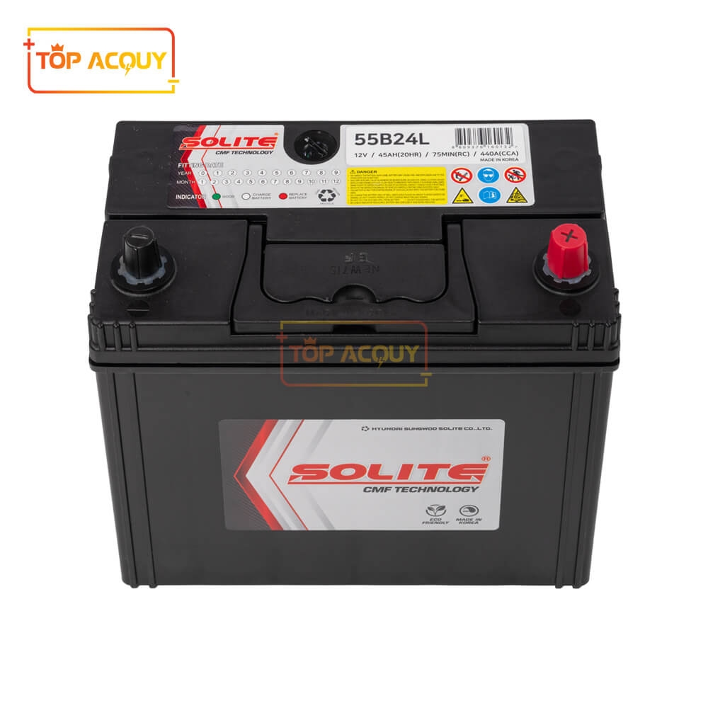 ẮC QUY SOLITE 12V - 45AH CMF55B24L