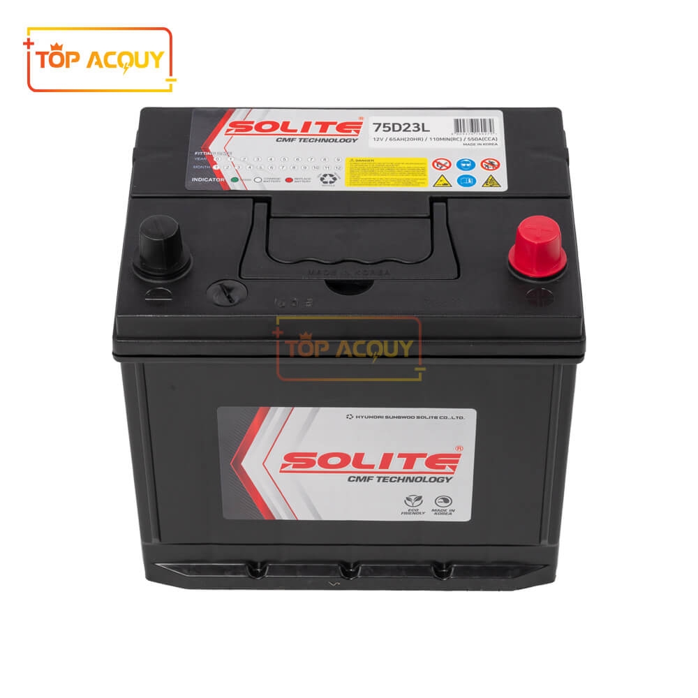 ẮC QUY SOLITE 12V - 65AH CMF75D23L
