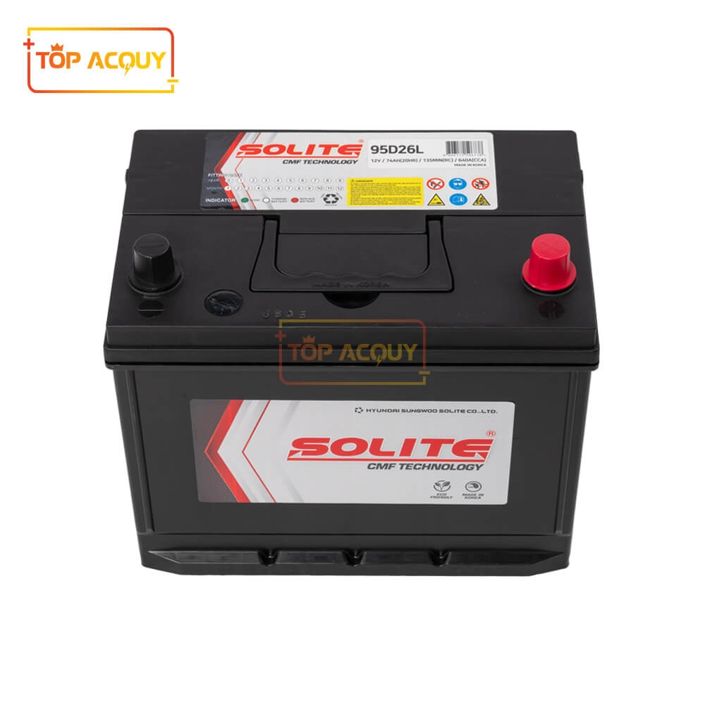 ẮC QUY SOLITE 12V - 74AH CMF95D26L