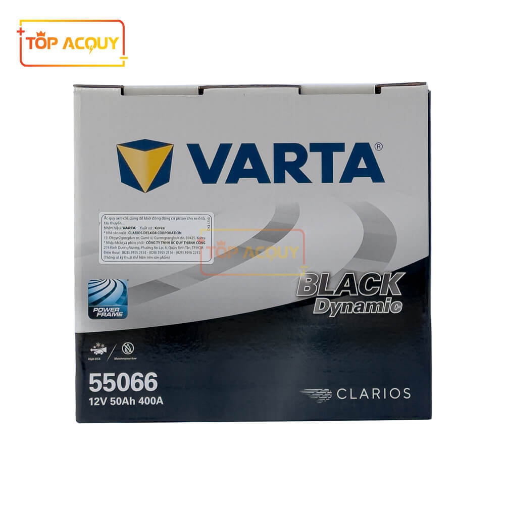 ẮC QUY VARTA 12V - 50AH 55066 DIN50 (VINFAST FADIL)