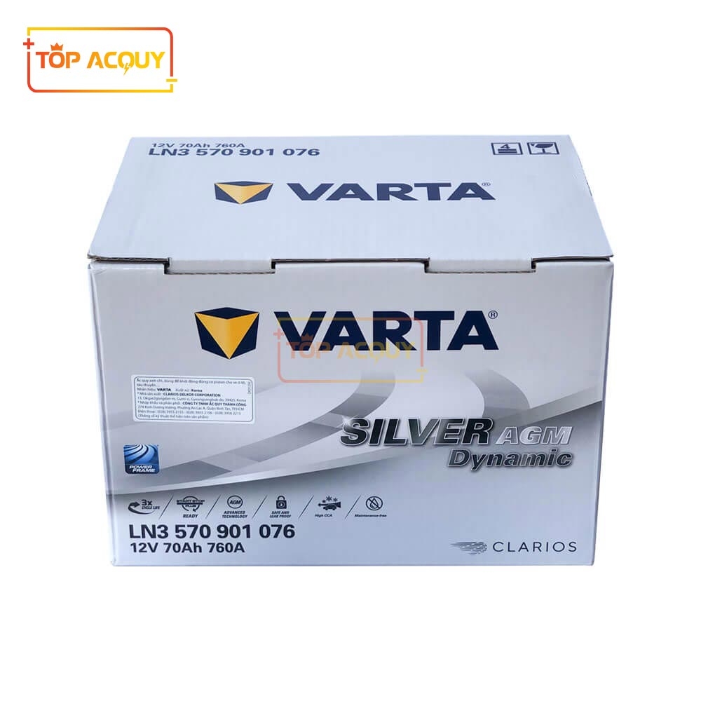 ẮC QUY VARTA 12V - 70AH AGM LN3 570901076