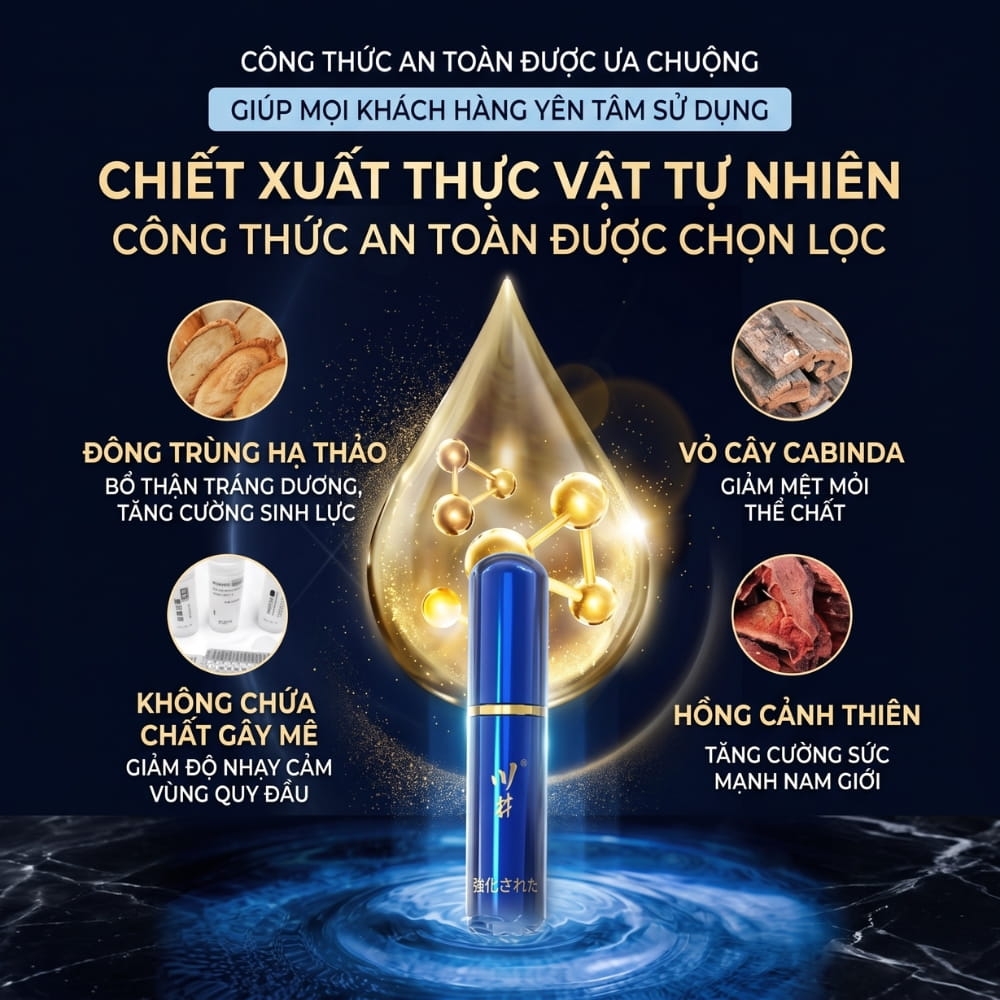 Xịt chống xuất tinh sớm ChuanJing Men’s Delay Spray 6ml