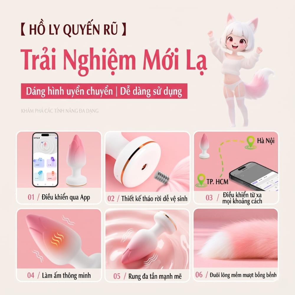 Plug hậu môn đa năng Jiuuy đuôi chồn app